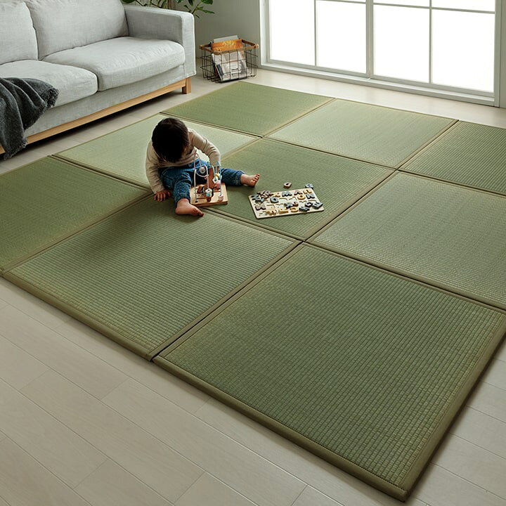 楽天市場】滅ダニ 置き畳 ユニット畳 システム畳 ヘリなし畳 い草 4枚 