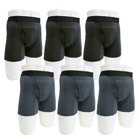 6枚セット 10cc 吸水消臭パンツ ボクサーパンツ スマートスタイル 吸水 消臭 抗菌 防臭 速乾 ブラック ネイビー 東洋紡 尿漏れパンツ 失禁ショーツ メンズ 男性用 父の日 敬老 軽中失禁 無地 辻一株式会社