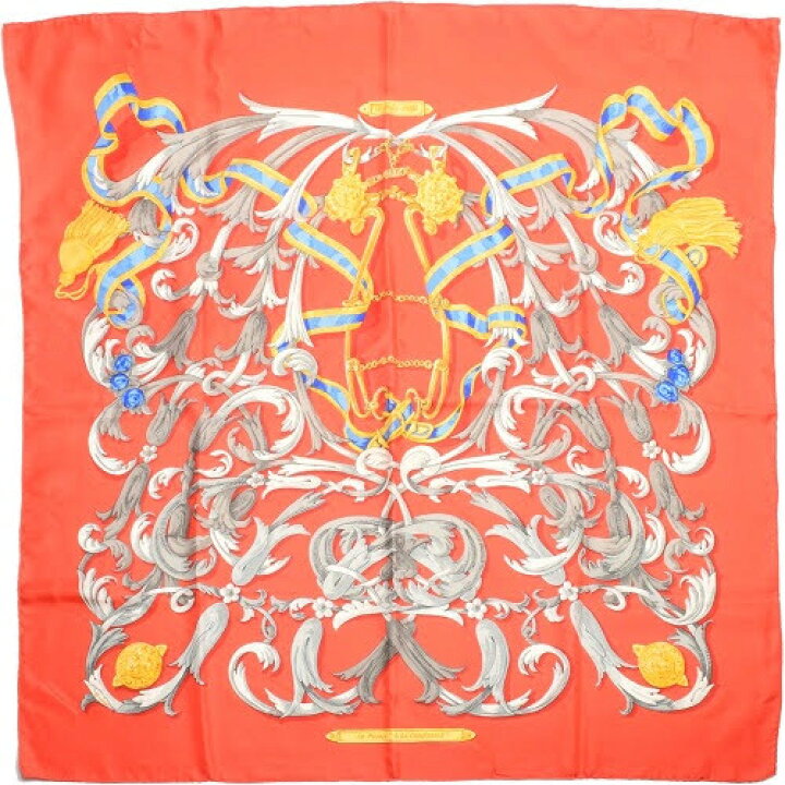 楽天市場】【美品】 エルメス HERMES スカーフ カレ90 シルク LE MORS  