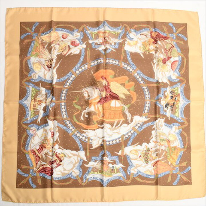 楽天市場】【中古】 エルメス HERMES スカーフ カレ 90 シルク  