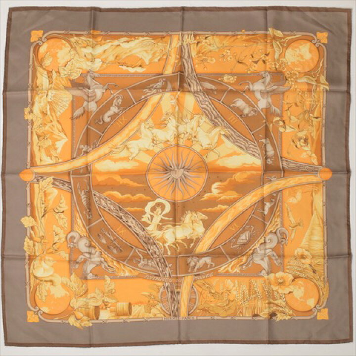 楽天市場】【極美品】 エルメス HERMES スカーフ カレ 90 シルク  