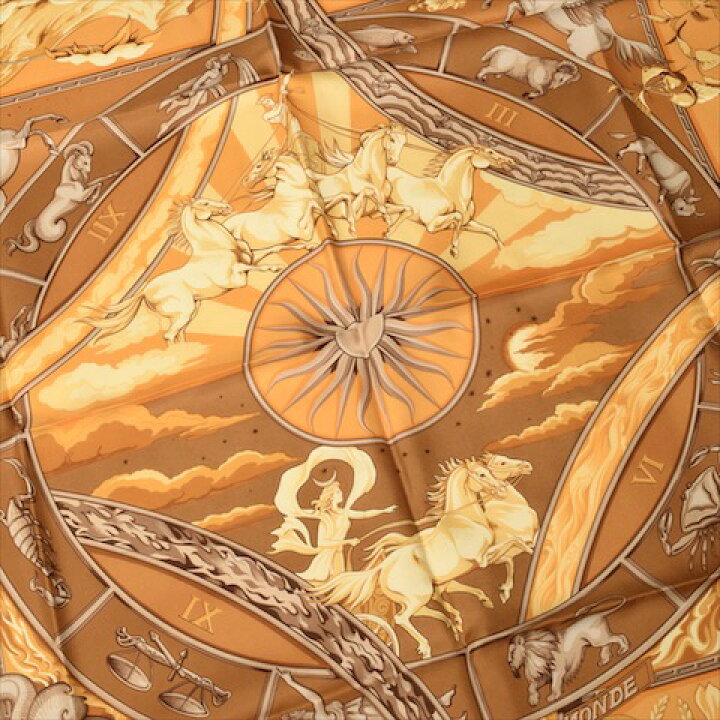 楽天市場】【極美品】 エルメス HERMES スカーフ カレ 90 シルク  