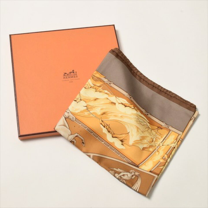 楽天市場】【極美品】 エルメス HERMES スカーフ カレ 90 シルク  