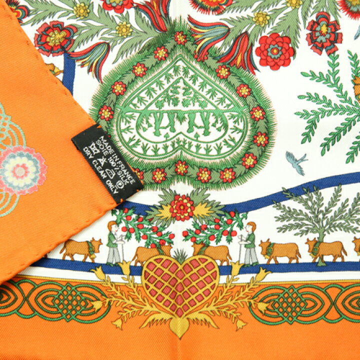 楽天市場】【極美品】 エルメス HERMES スカーフ カレ 40 45 プチカレ 