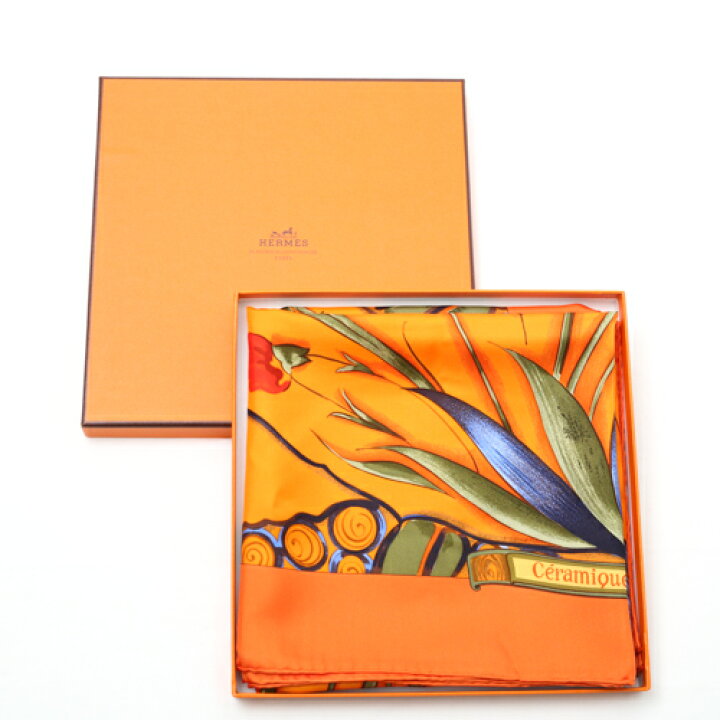 楽天市場】【極美品】 エルメス HERMES スカーフ カレ 90 シルク 