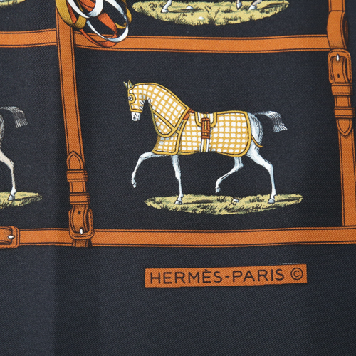 楽天市場】【極美品】 エルメス HERMES スカーフ カレ 80 シルク 馬柄 
