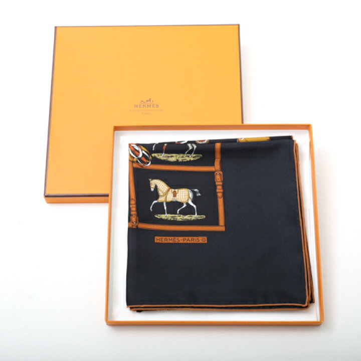 楽天市場】【極美品】 エルメス HERMES スカーフ カレ 80 シルク 馬柄 