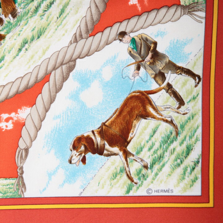 楽天市場】【美品】 エルメス HERMES スカーフ カレ 90 シルク Auteuil 