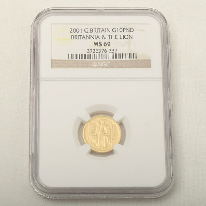 楽天市場】【新品同様】 イギリス 2001年銘 1/10oz 10ポンド 金貨 NGC 