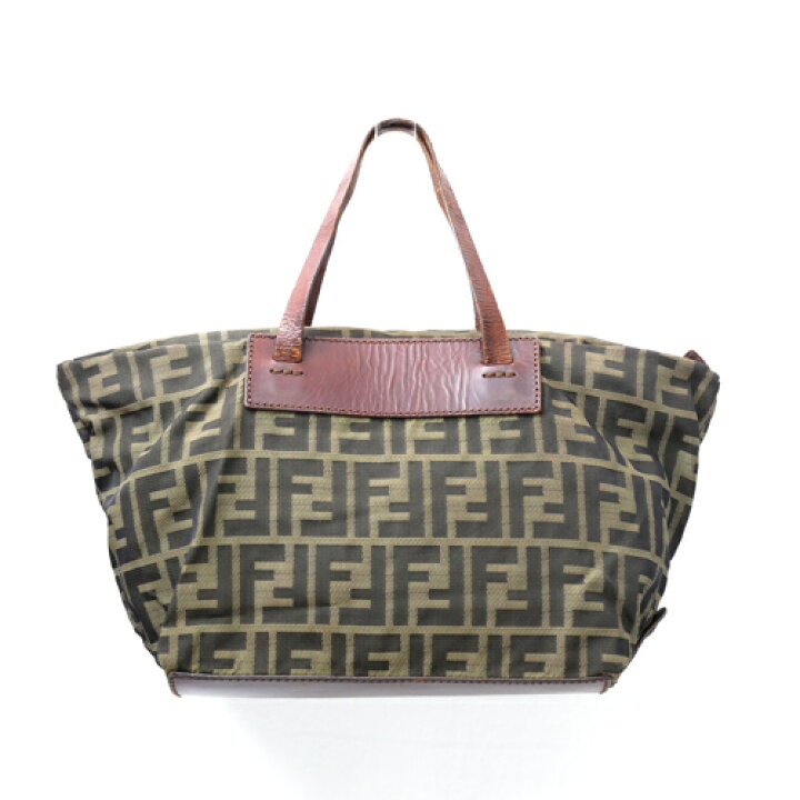 楽天市場】フェンディ FENDI トートバッグ ズッカ柄 キャンバス レザー 