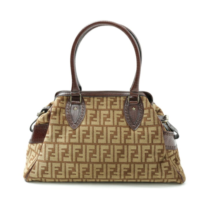 楽天市場】【美品】 フェンディ FENDI エトニコ ハンドバッグ ズッカ柄 