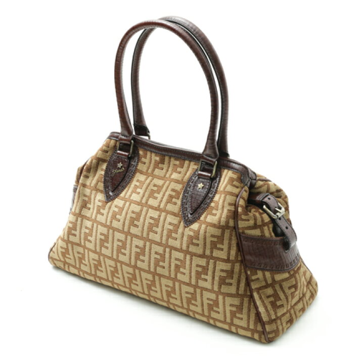 楽天市場】【美品】 フェンディ FENDI エトニコ ハンドバッグ ズッカ柄 