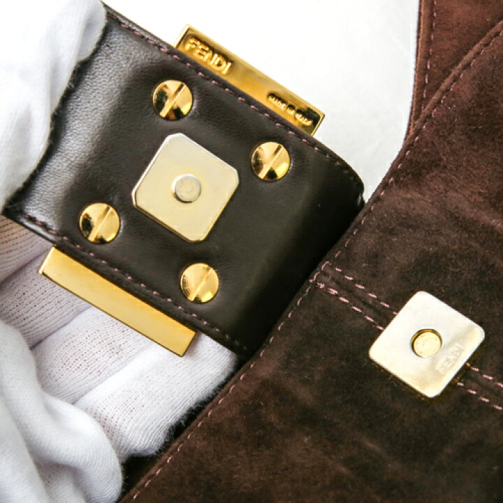 楽天市場】【美品】 フェンディ FENDI マンマバケット スエード レザー 