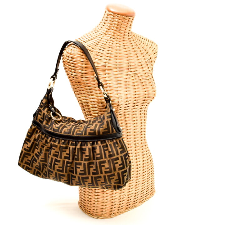 楽天市場】【美品】 フェンディ FENDI セミショルダー バッグ ズッカ柄 