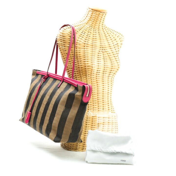楽天市場】【新品同様】 フェンディ FENDI トートバッグ ペカン柄 