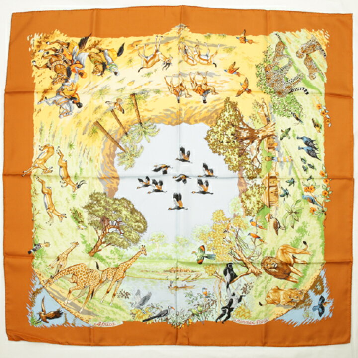 楽天市場】【新品】 エルメス HERMES スカーフ カレ 90 シルク Africa  