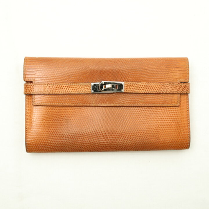 楽天市場】エルメス HERMES ケリーウォレット ロング リザード S 