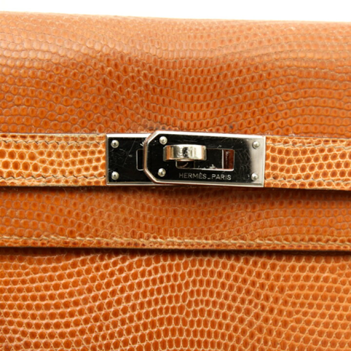 楽天市場】エルメス HERMES ケリーウォレット ロング リザード S金具 