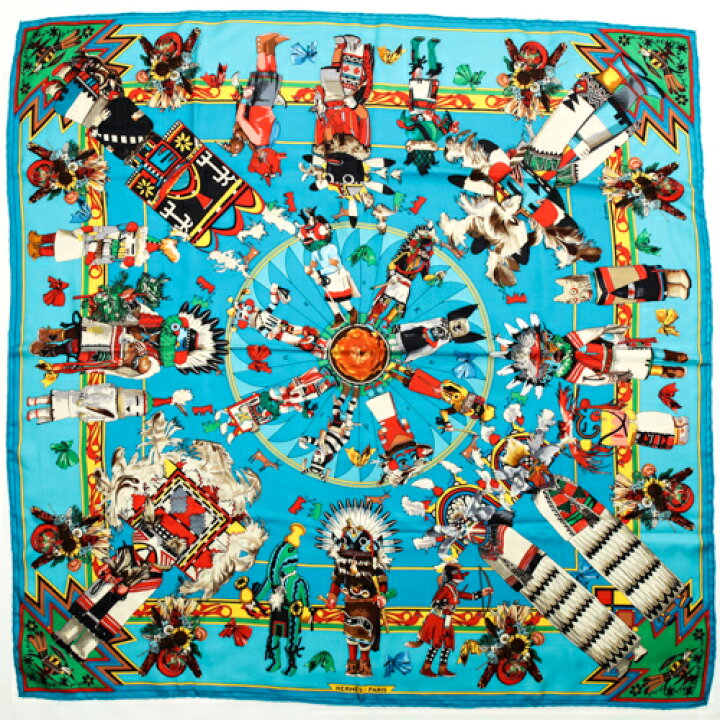 楽天市場】【美品】 エルメス HERMES スカーフ カレ 90 シルク  