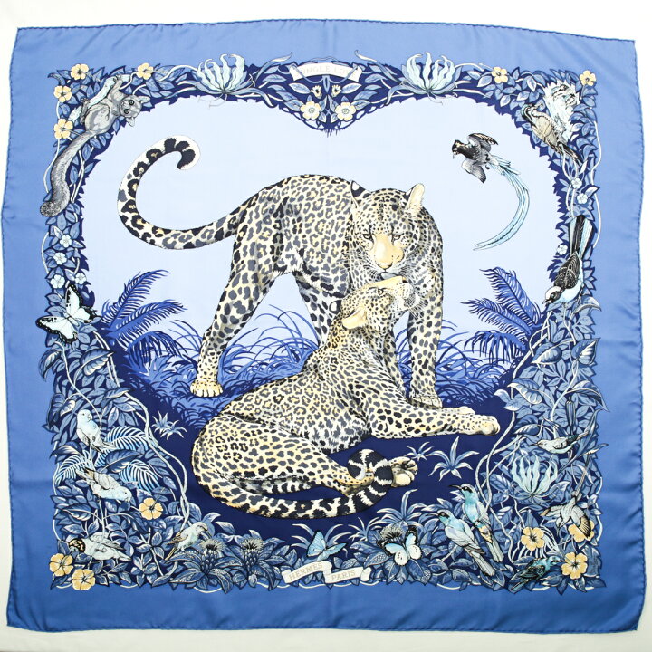 楽天市場】【美品】 エルメス HERMES スカーフ カレ 90 シルク JUNGLE 