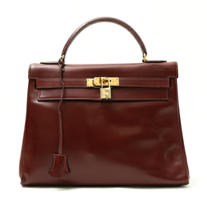 楽天市場】エルメス HERMES ケリー32 内縫い ボックスカーフ ルージュ 