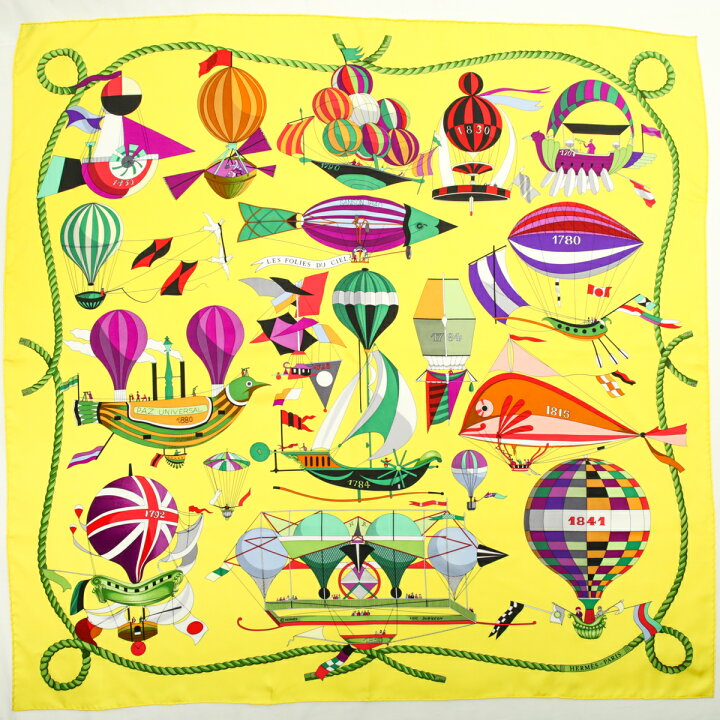 楽天市場】【美品】 エルメス HERMES スカーフ カレ 90 シルク LES  