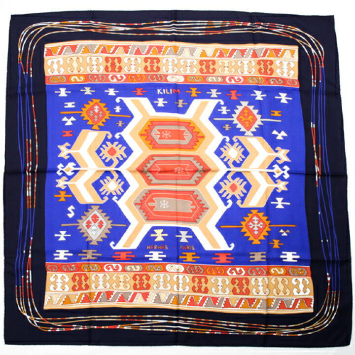 楽天市場】エルメス HERMES スカーフ カレ 90 シルク KILIM キリム 柄 