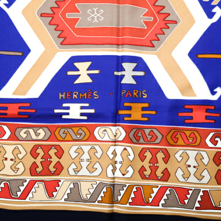 楽天市場】エルメス HERMES スカーフ カレ 90 シルク KILIM キリム 柄 