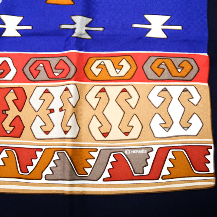 楽天市場】エルメス HERMES スカーフ カレ 90 シルク KILIM キリム 柄 