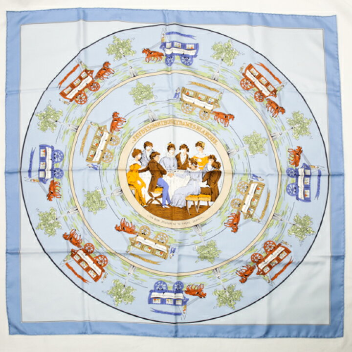 楽天市場】【美品】 エルメス HERMES スカーフ カレ 90 シルク JEU DES 
