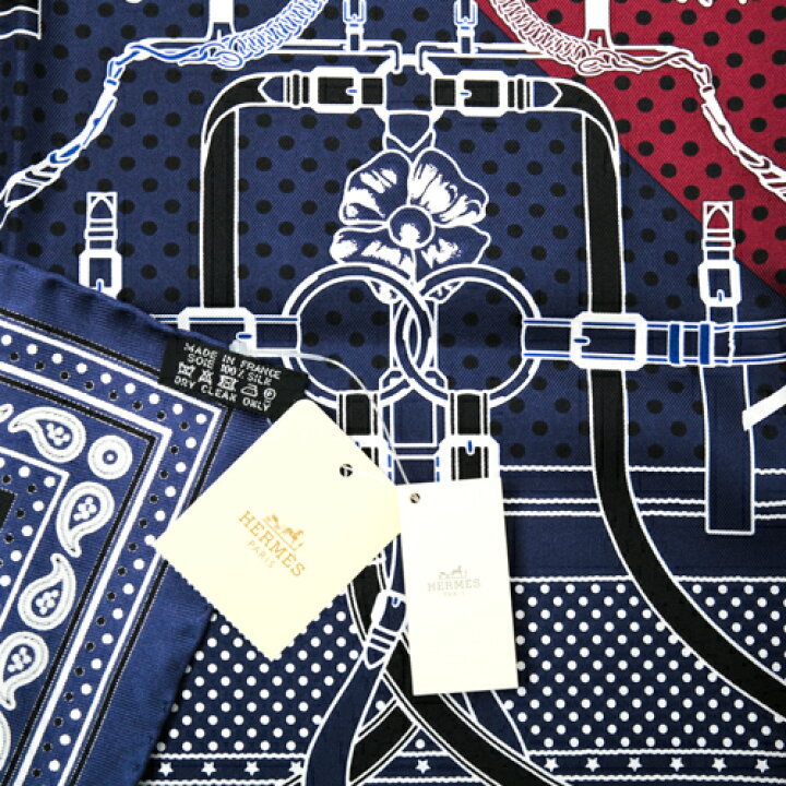 楽天市場】【未使用】 エルメス HERMES スカーフ カレ55 シルク Grand 