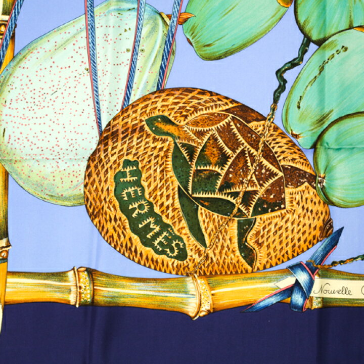 楽天市場】【未使用】 エルメス HERMES スカーフ カレ90 シルク Jardin  