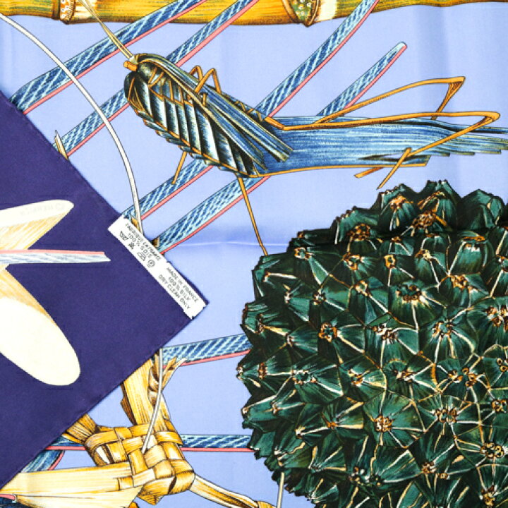 楽天市場】【未使用】 エルメス HERMES スカーフ カレ90 シルク Jardin  