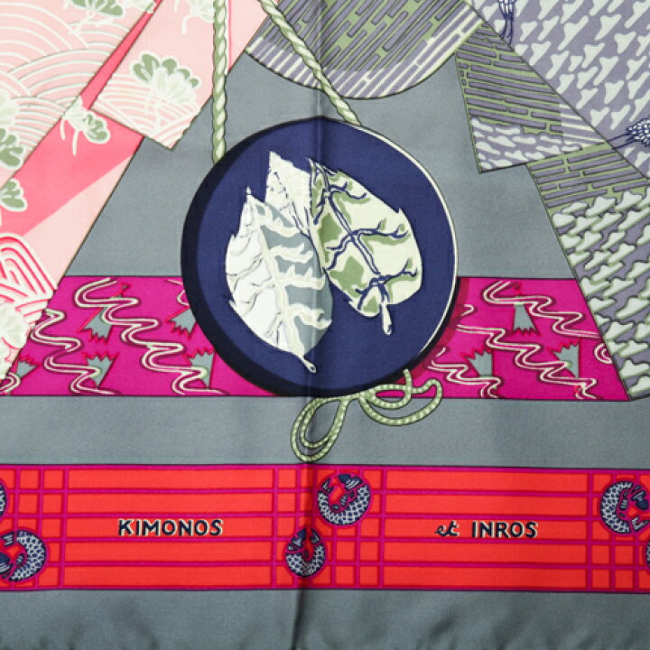 楽天市場】エルメス HERMES スカーフ カレ90 シルク KIMONOS et INROS  