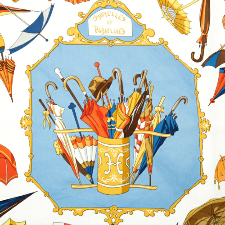 楽天市場】エルメス HERMES スカーフ カレ90 シルク OMBRELLES ET  