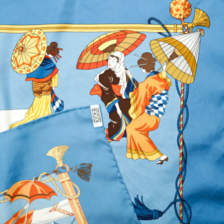 楽天市場】エルメス HERMES スカーフ カレ90 シルク OMBRELLES ET  
