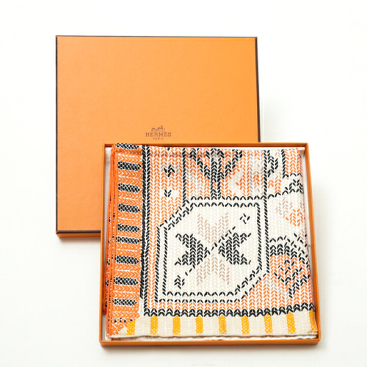 楽天市場】【未使用】 エルメス HERMES スカーフ カレ90 シルク Au  