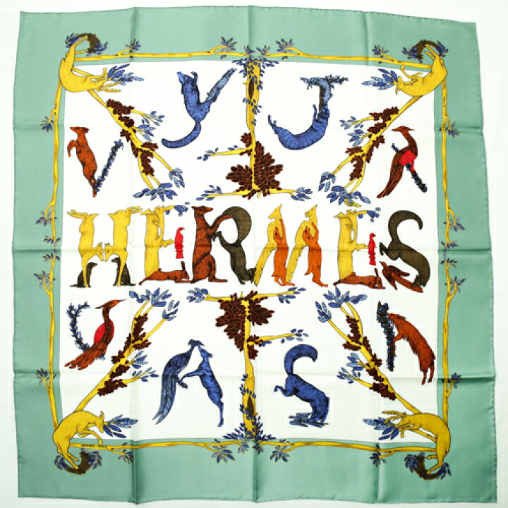 楽天市場】【未使用】 エルメス HERMES スカーフ カレ90 シルク 