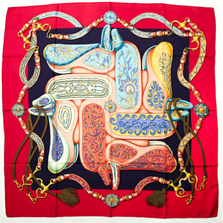 楽天市場】【未使用】 エルメス HERMES スカーフ カレ90 シルク  