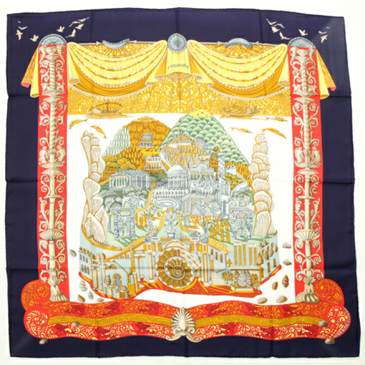 楽天市場】【未使用】 エルメス HERMES スカーフ カレ90 シルク L 