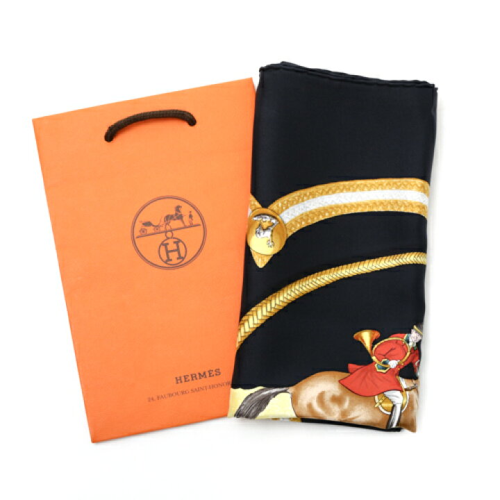 楽天市場】【極美品】 エルメス HERMES スカーフ カレ90 シルク LE  