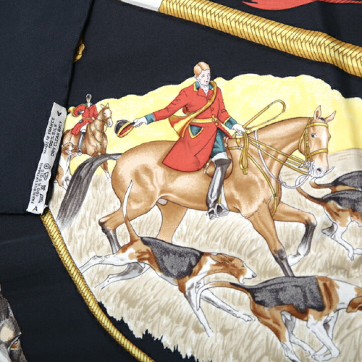 楽天市場】【極美品】 エルメス HERMES スカーフ カレ90 シルク LE  