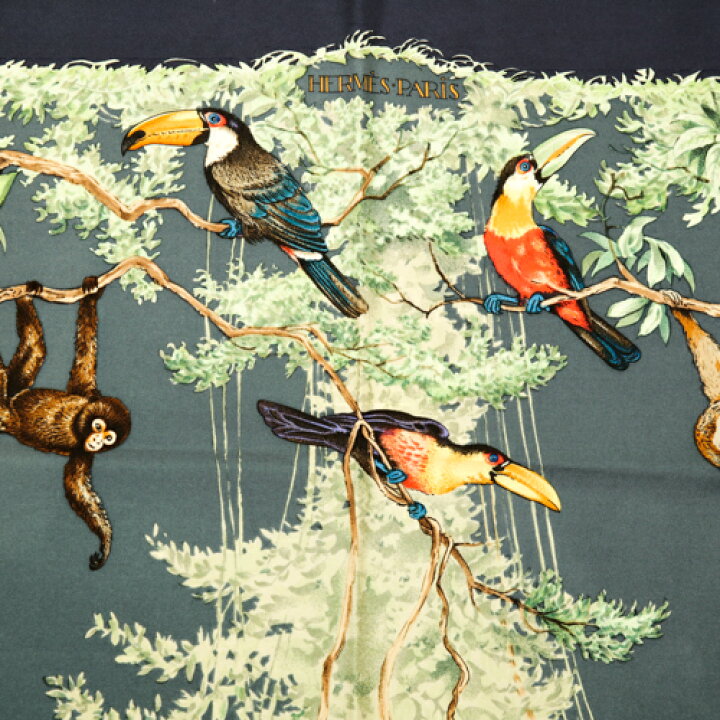 楽天市場】【極美品】エルメス HERMES スカーフ カレ90 シルク  