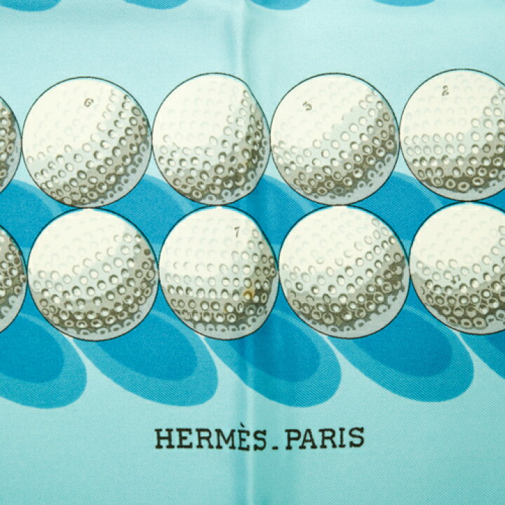楽天市場】エルメス HERMES スカーフ カレ90 シルク ゴルフボール柄  