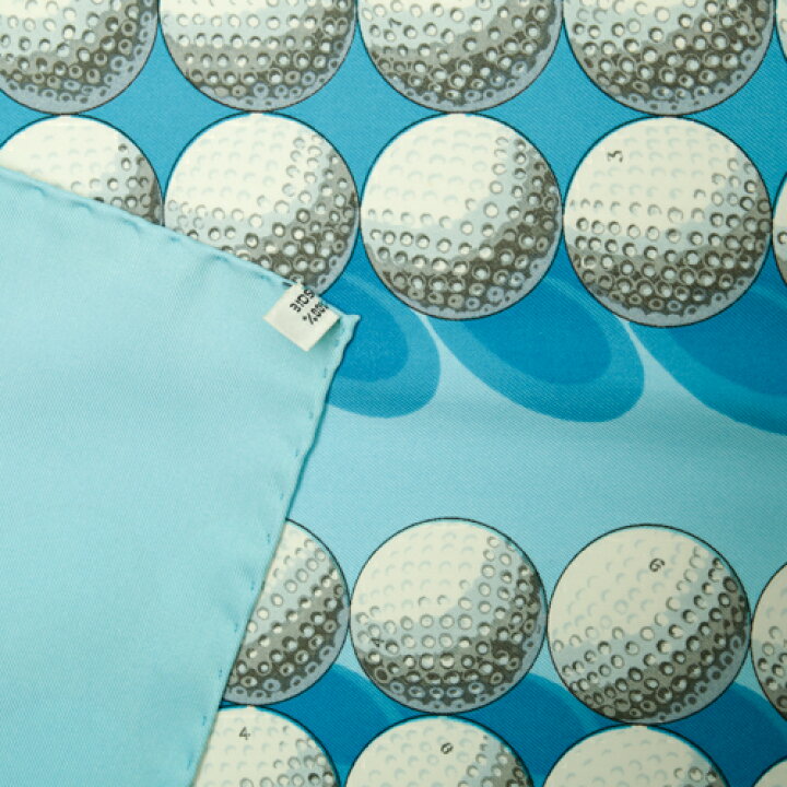 楽天市場】エルメス HERMES スカーフ カレ90 シルク ゴルフボール柄  