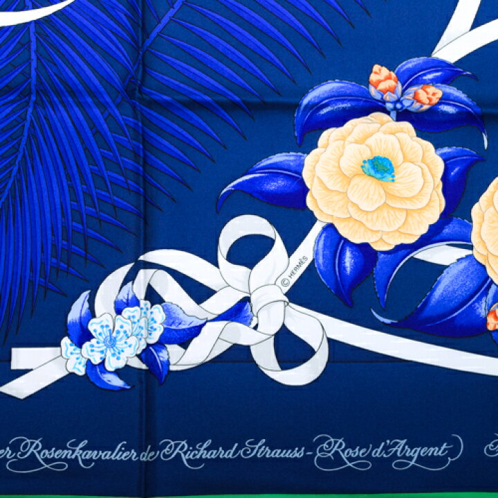 楽天市場】【未使用】 エルメス HERMES スカーフ カレ90 シルク Fleurs 