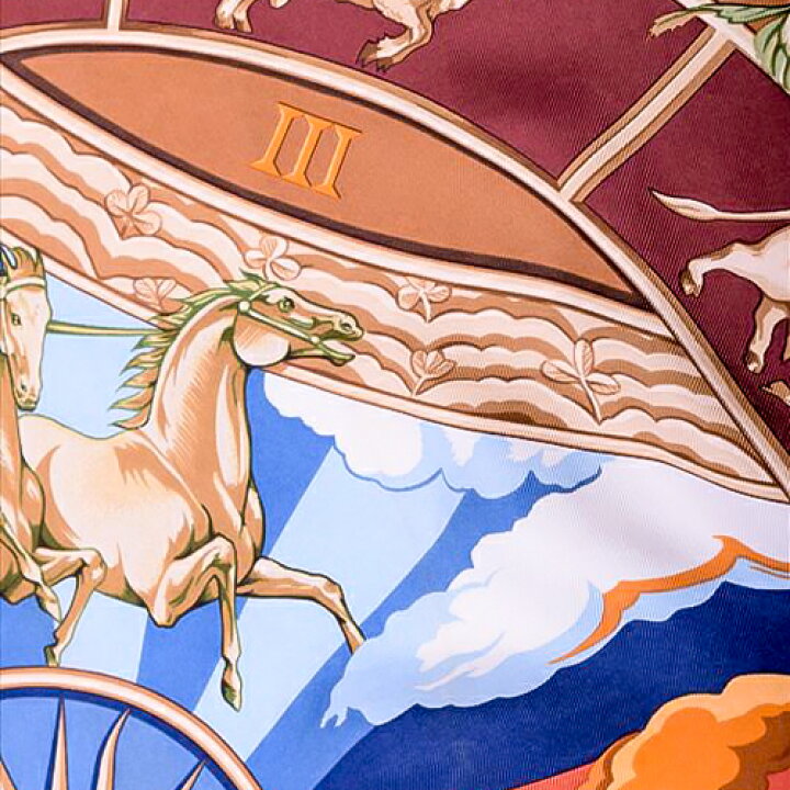 楽天市場】【美品】 エルメス HERMES スカーフ カレ 90 シルク RYIHMES 