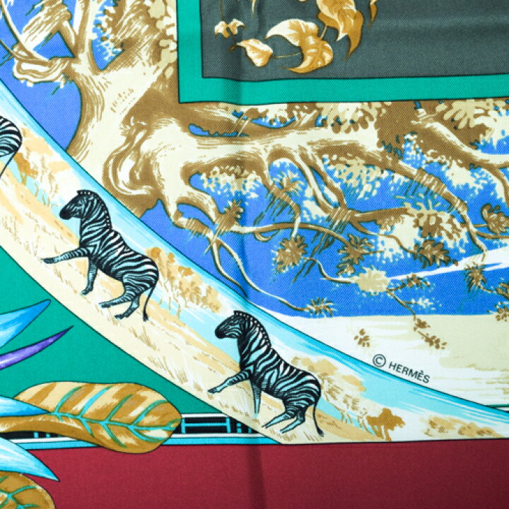楽天市場】エルメス HERMES スカーフ カレ90 シルク TROPIQUES  