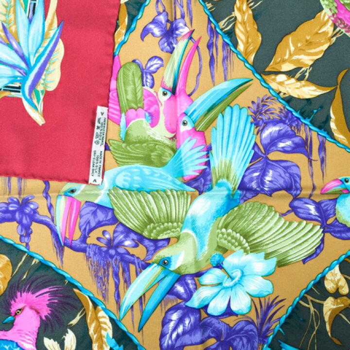 楽天市場】エルメス HERMES スカーフ カレ90 シルク TROPIQUES  