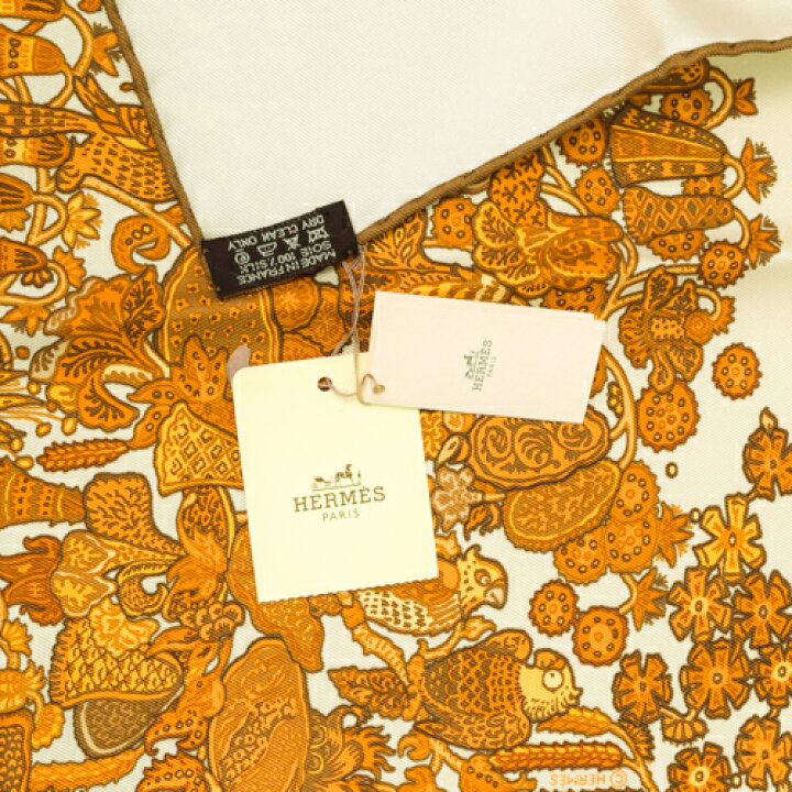 楽天市場】【未使用】 エルメス HERMES スカーフ カレ90 シルク 